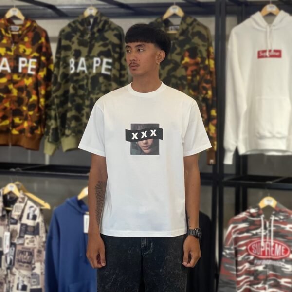 BRANDNEW GOD SELECTION XXX Graphic White Tee (Medium)