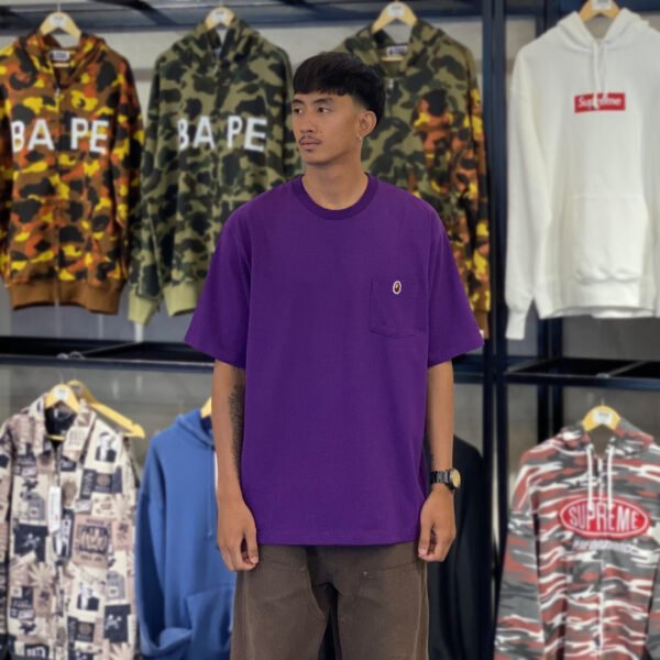 BRANDNEW BAPE One Point Relaxed Fit Purple Tee (Large) - SOLD