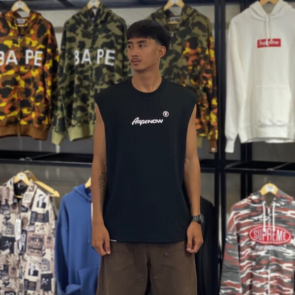 BRANDNEW AAPE Moonface Logo Black Tank Top (XL) - SOLD
