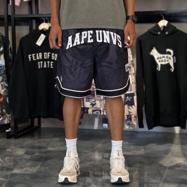 BRANDEW AAPE Unvs Logo Print Reversible Track Shorts (XL) - SOLD