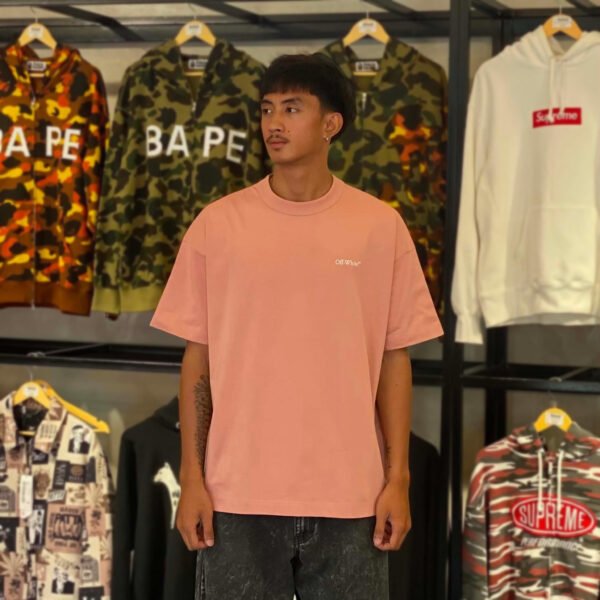 BRANDNEW Off-White Arrow Peach Tee (Large) – SOLD