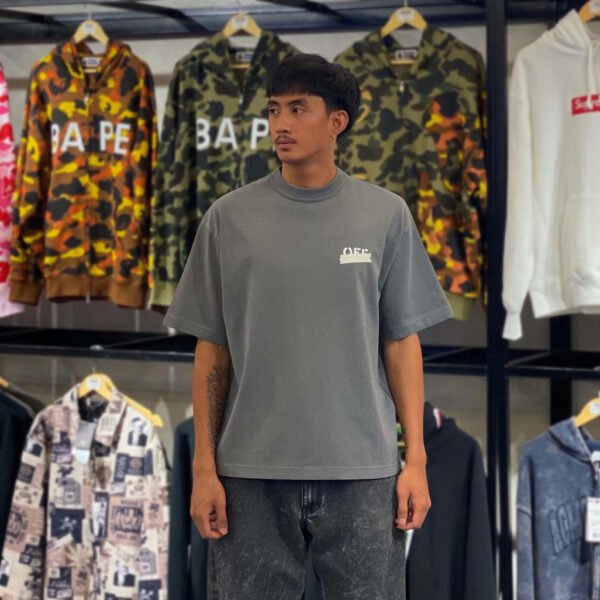 BRANDNEW Off-White Tape Arrow Gray Tee (Medium) - SOLD