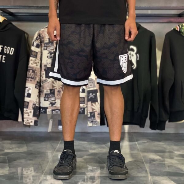 BRANDNEW BAPE x Mitchell & Ness New Jersey Nets Swingman Black Camo Shorts (XL) – SOLD