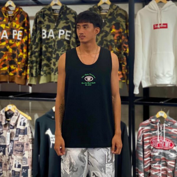BRANDNEW AAPE BY *A BATHING APE® Black Tank Top (XL)