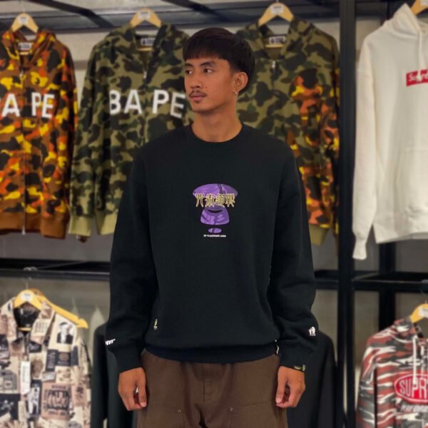 BRANDNEW AAPE Jujutsu Kaizen Black Crewneck (Large) - SOLD