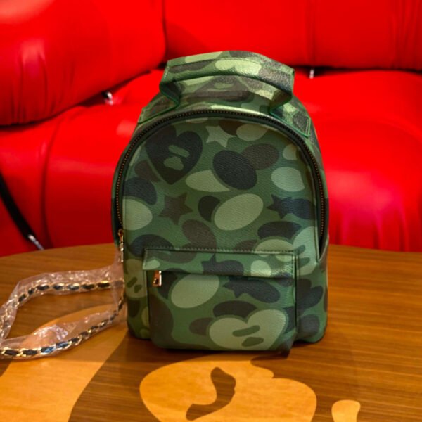 BRANDNEW BAPE Green Camo Mini Backpack Shoulder Bag