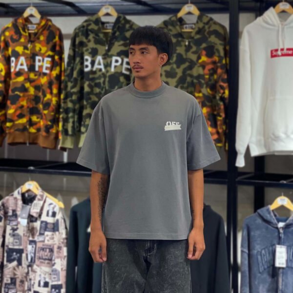 BRANDNEW Off-White Tape Arrow Gray Tee (Large)