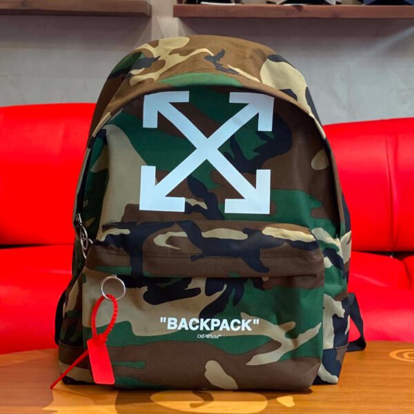 BRANDNEW Off-White Arrow Green Camo Backpack