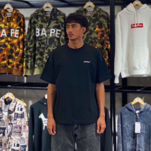 BRANDNEW OFF-WHITE Tape Arrow Black Tee (Large) - SOLD