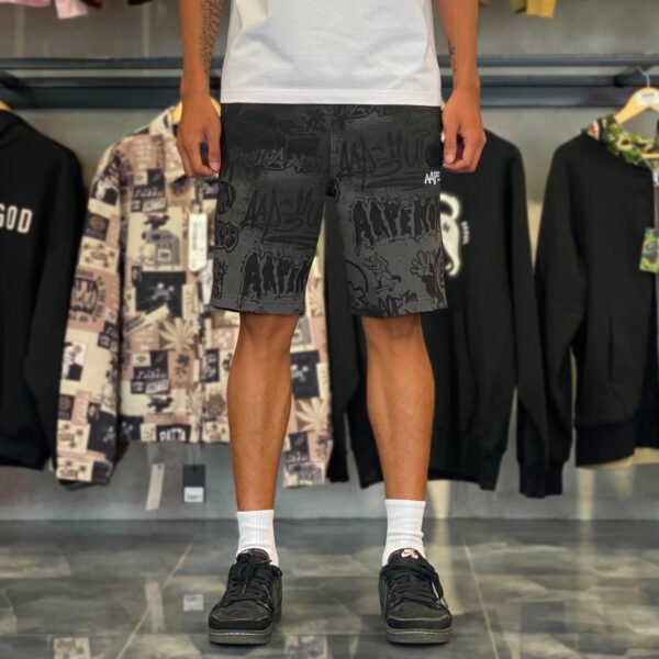 BRANDNEW AAPE BY *A BATHING APE® Graffiti AOP Sweat Shorts (Small) – SOLD