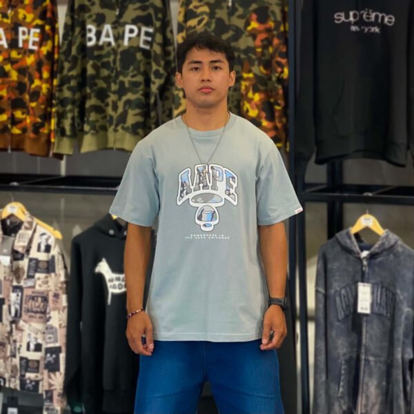 BRANDNEW AAPE BY *A BATHING APE® Graphic Blue Tee (Medium) - SOLD