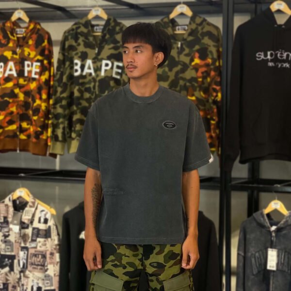 BRANDNEW AAPE BY *A BATHING APE® Panelled Relaxed Fit Black Camo Tee (Small) - SOLD