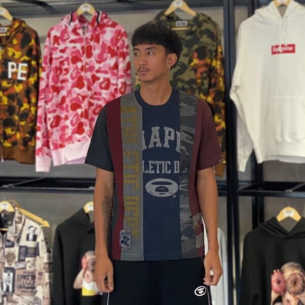 BRANDNEW AAPE BY *A BATHING APE® Patchwork Panel Tee (Small)
