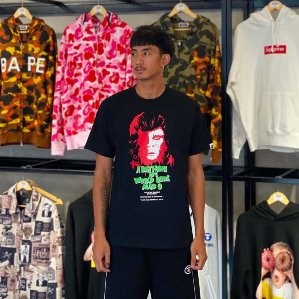 BRANDNEW BAPE Horror #1 Black Tee (Large)