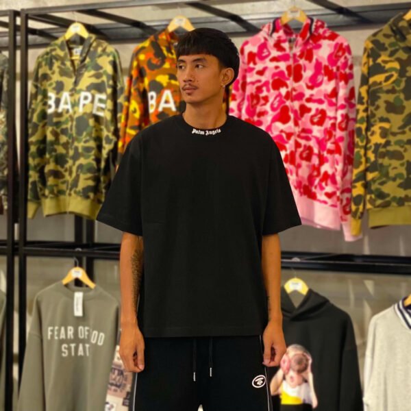 BRANDNEW PALM ANGELS Gothic Monogram Print Black Tee (XL) – SOLD