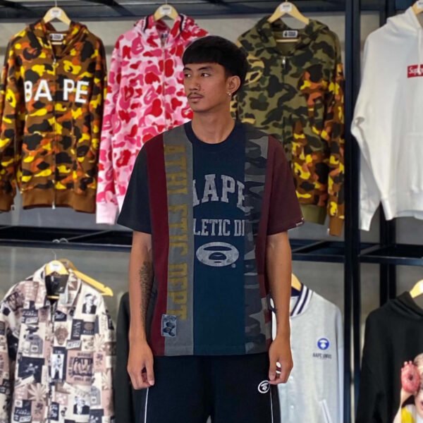 BRANDNEW AAPE BY *A BATHING APE® Patchwork Panel Tee (Medium)