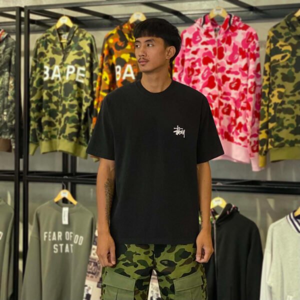 BRANDEW STUSSY Big Dog Black Tee (Large) - SOLD