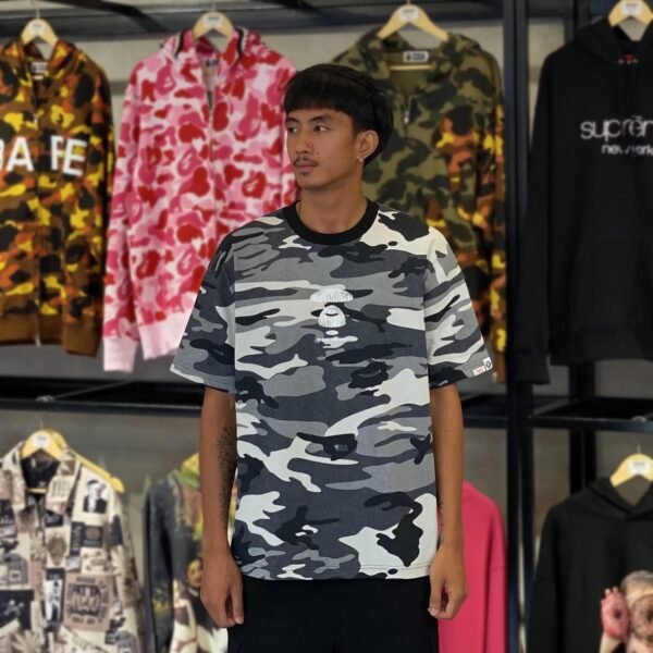 BRANDNEW AAPE BY *A BATHING APE® AAPEUNVS Gray Camo Tee (Large)