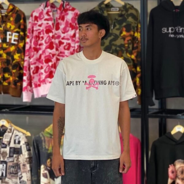 BRANDNEW AAPE BY *A BATHING APE® Cross Bones Spray Paint Tee (Medium) – SOLD