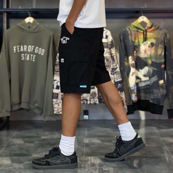 BRANDNEW AAPE BY *A BATHING APE® Black Cargo Shorts (Large) - SOLD