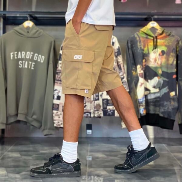 BRANDNEW AAPE BY *A BATHING APE® Brown Cargo Shorts (Large) - SOLD