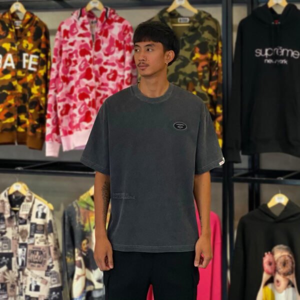 BRANDNEW AAPE BY *A BATHING APE® Panelled Relaxed Fit Black Camo Tee (Medium)