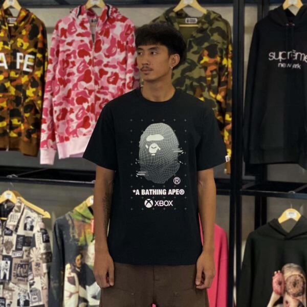 BRANDNEW BAPE x XBOX Head Black Tee (Large)
