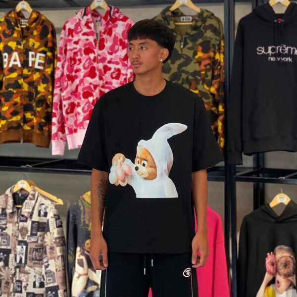BRANDNEW ADLV Bear With Eggs Black Tee (size 3) - SOLD