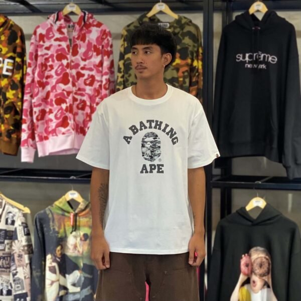 BRANDNEW BAPE Palm Resort Camo White Tee (XL)