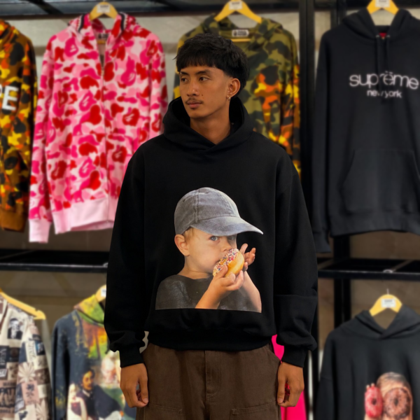 BRANDNEW ADLV Boy Donut Black Hoodie (size 3)