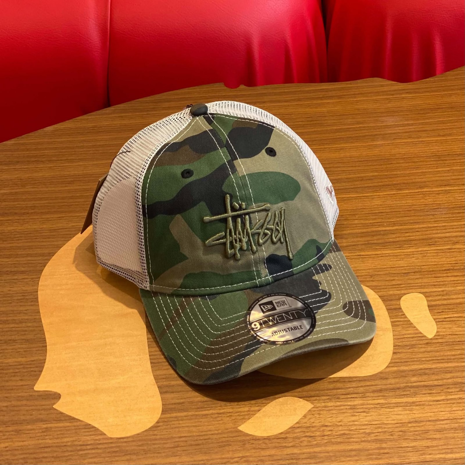 BRANDNEW STUSSY x New Era Basic 9TWENTY Woodland Camo Trucker Cap – SOLD - Image 2