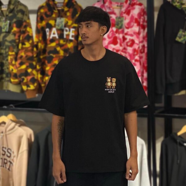 BRANDNEW ADLV Bear & Horse Friends Black Tee (size 3)