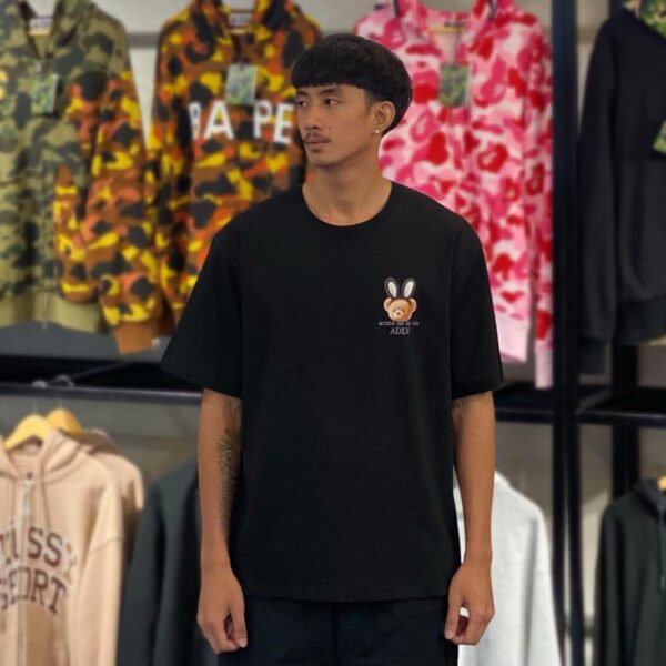 BRANDNEW ADLV Rabbit Bear Doll Black Tee (size 1) - SOLD
