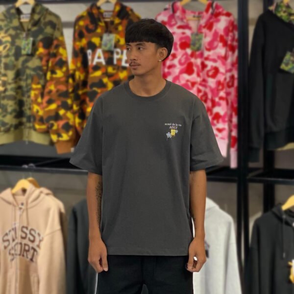 BRANDNEW ADLV x Spongebob Basic Logo Charcoal Tee (size 3) - SOLD