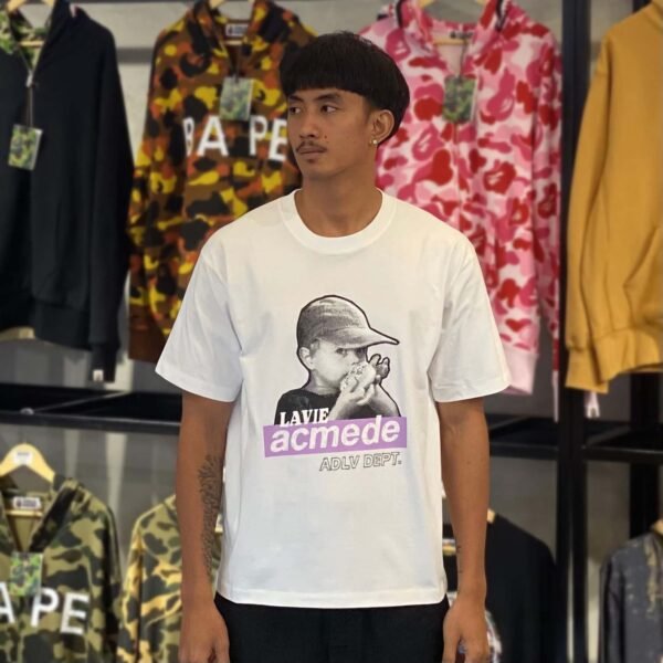 BRANDNEW ADLV Halftone Box Cap Boy White Tee (size 0) - SOLD
