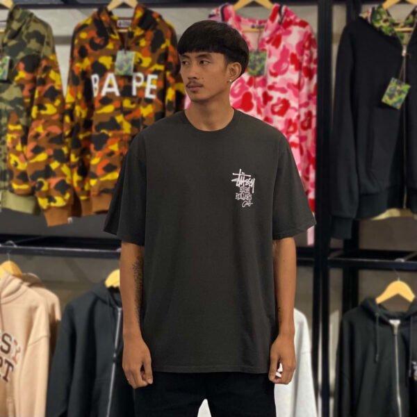 BRANDNEW STUSSY High Rollers Faded Black Tee (Large) - SOLD