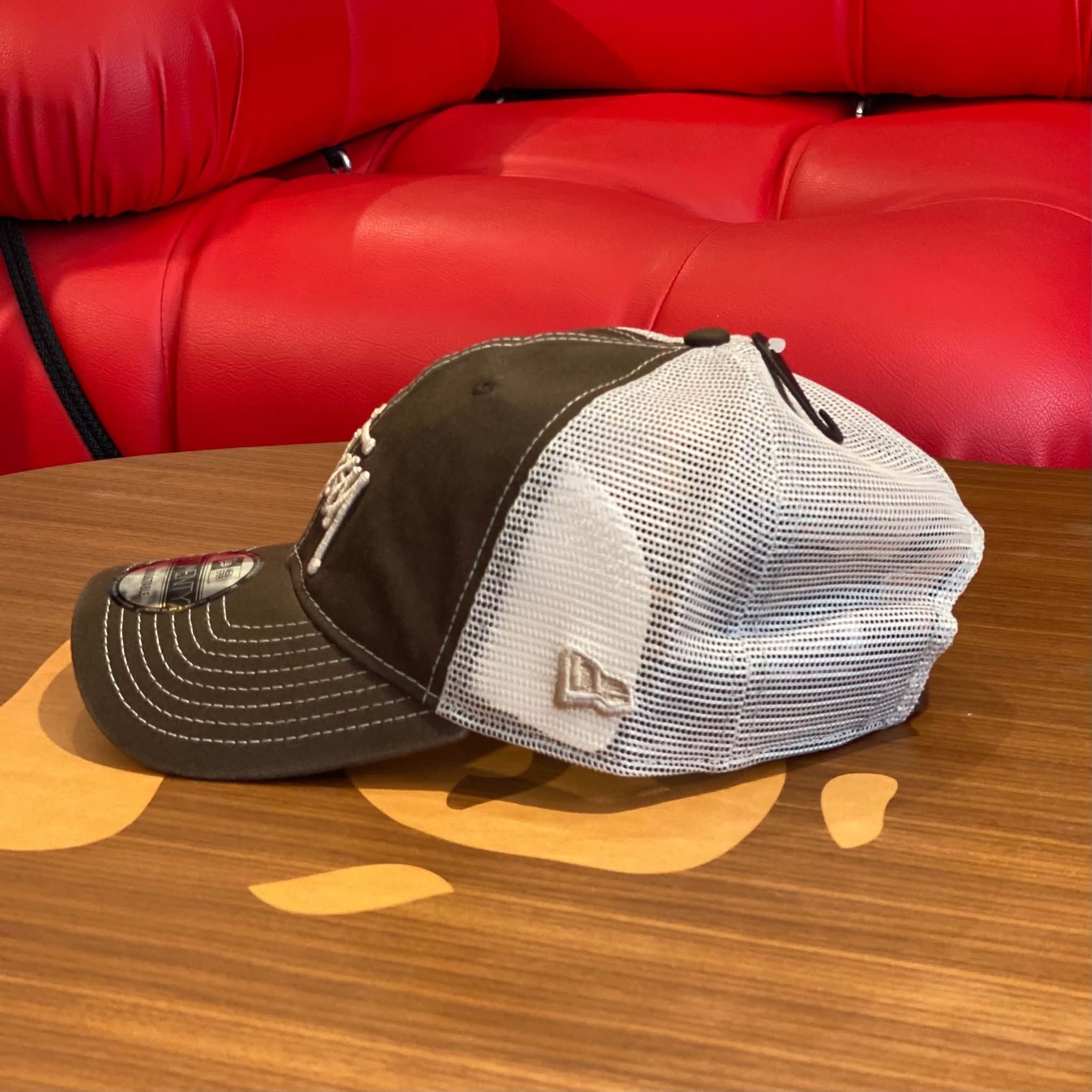 BRANDNEW STUSSY x New Era Basic 9TWENTY Washed Mocha Trucker Cap - SOLD - Image 3