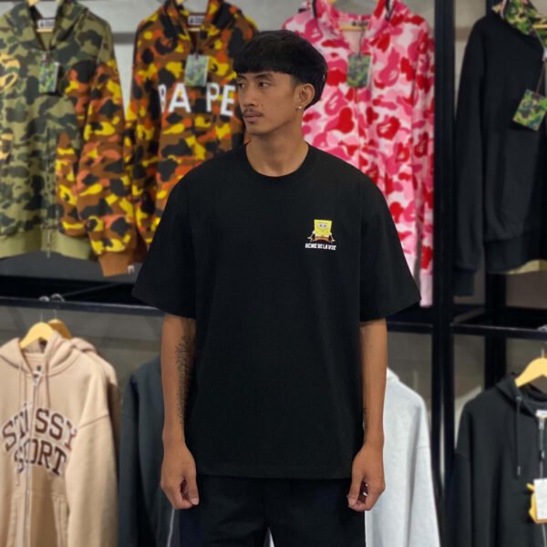 BRANDNEW ADLV x Happy Spongebob Black Tee (size 3)-SOLD