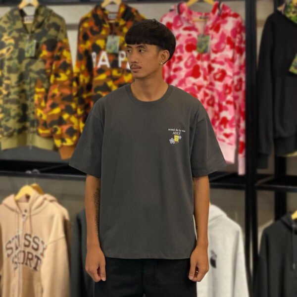 BRANDNEW ADLV x Spongebob Basic Logo Charcoal Tee (size 2) - SOLD