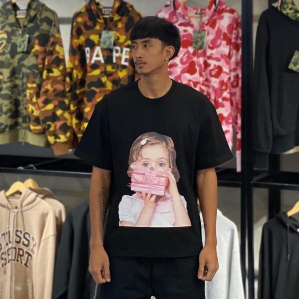 BRANDNEW ADLV Baby Face Gift Black Tee (size 1)