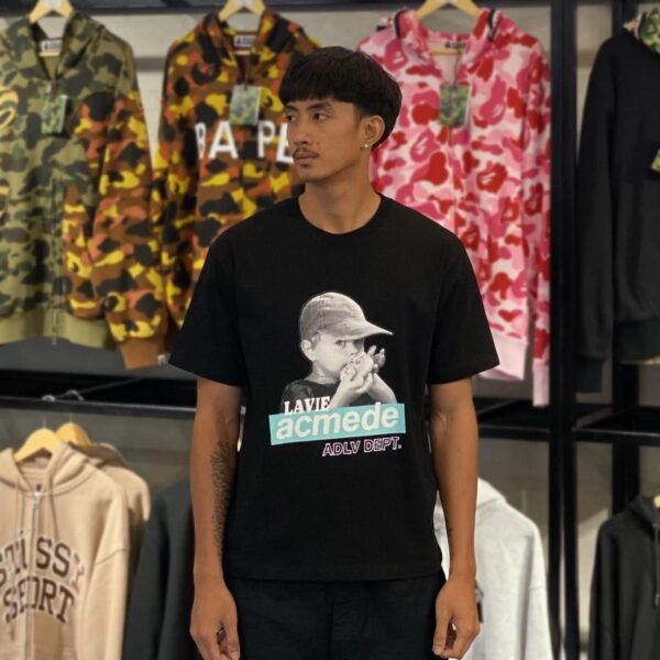 BRANDNEW ADLV Halftone Box Cap Boy Black Tee (size 0) - SOLD