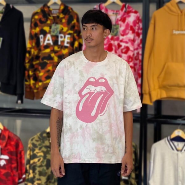 BRANDNEW ADLV x Rolling Stones 2Tone Dyeing Pink Tee (size 3) – SOLD