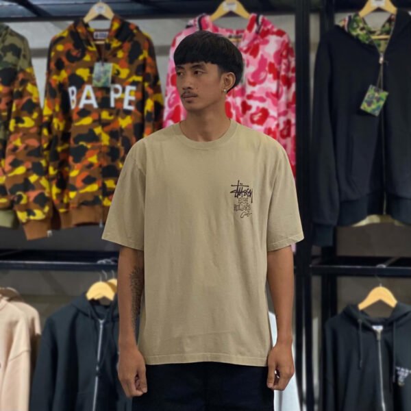 BRANDNEW STUSSY High Rollers Rock Brown Tee (Large) - SOLD