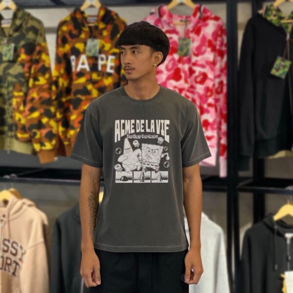 BRANDNEW ADLV x Spongebob Perfect Partners Washed Charcoal Tee (size 0)