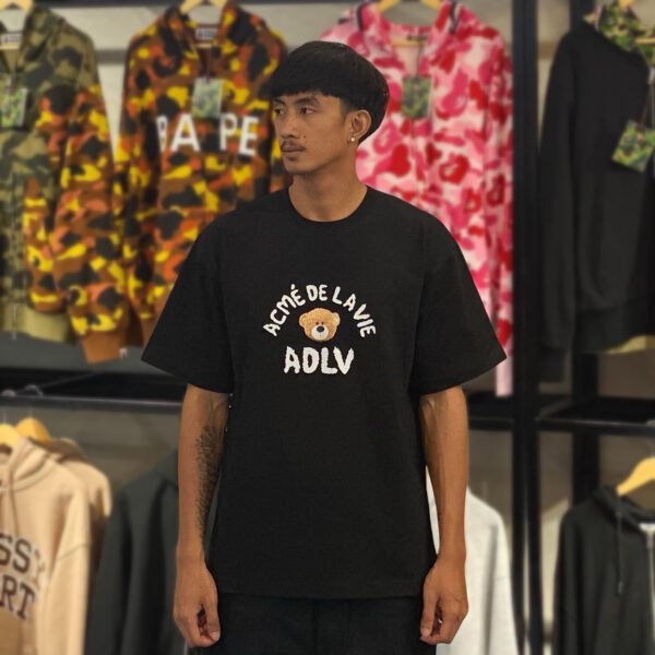 BRANDNEW ADLV Teddy Bear Black Tee (size 1)