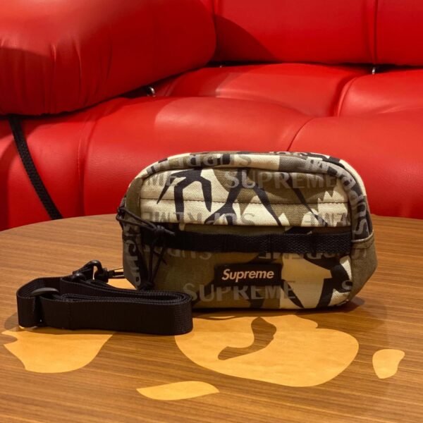 BRANDNEW SUPREME Logo Pattern Camo Mini Shoulder Bag