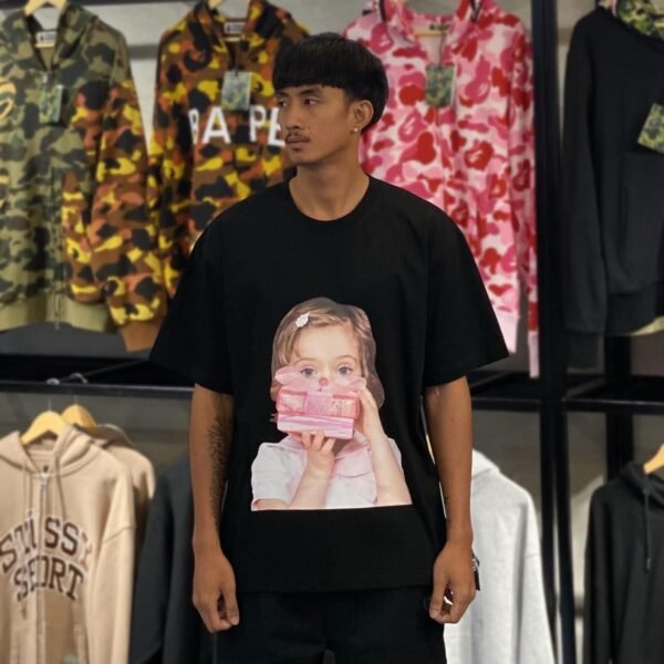 BRANDNEW ADLV Baby Face Gift Black Tee (size 2)