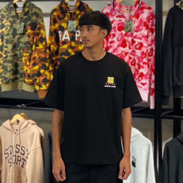 BRANDNEW ADLV x Happy Spongebob Black Tee (size 2)
