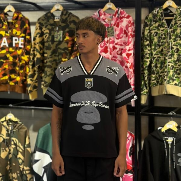 BRANDNEW AAPE BY *A BATHING APE® Sport Black Jersey (Large)