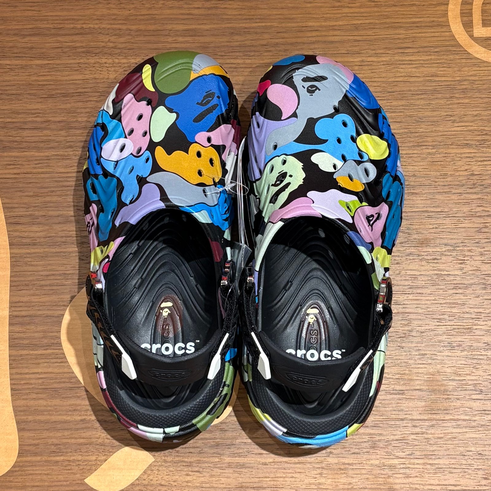 BRANDNEW BAPE x Crocs Echo II Black Clogs (size 6) - SOLD - Image 2
